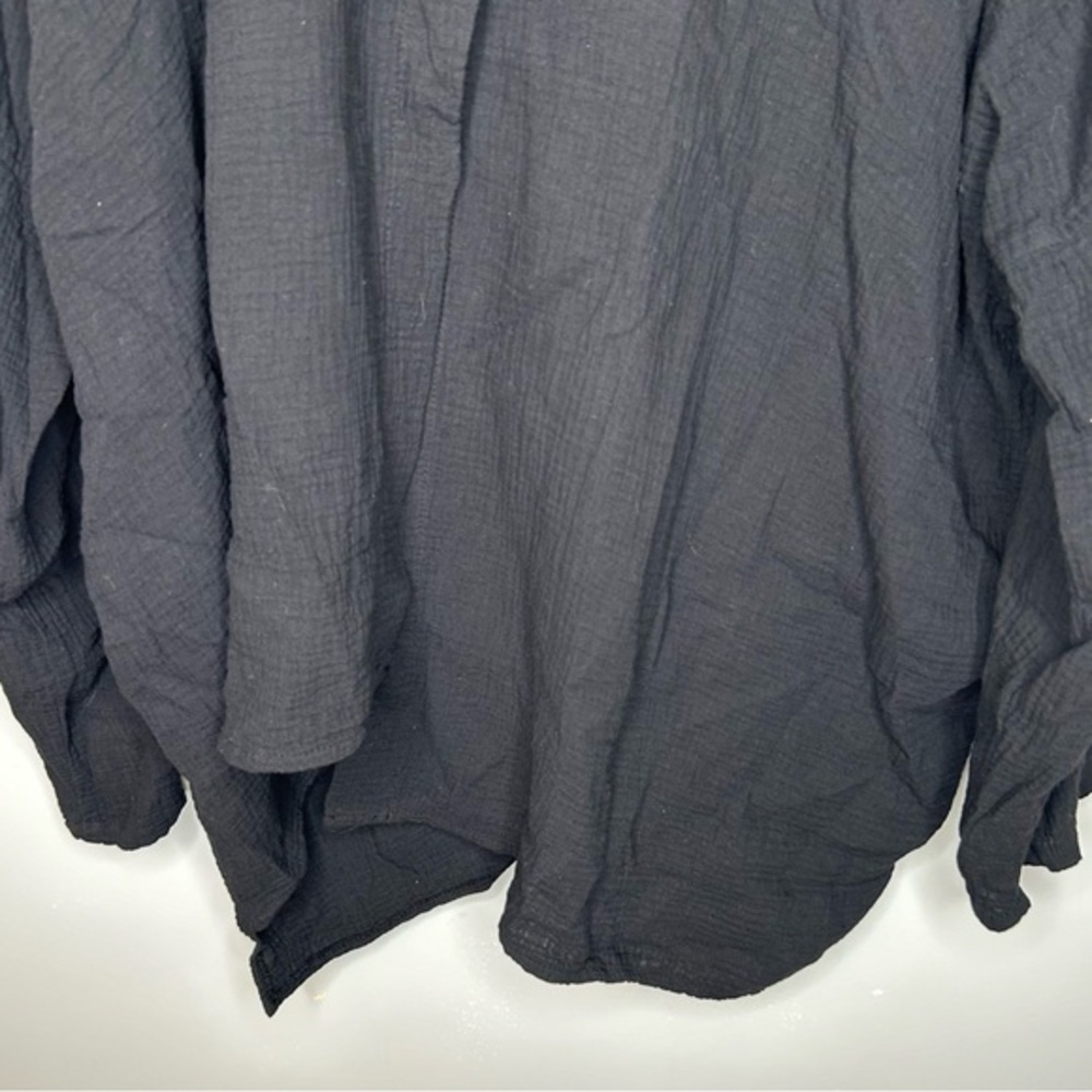 Bodil Black‎ Asymmetric Oversized Top One Size - Picture 4 of 7